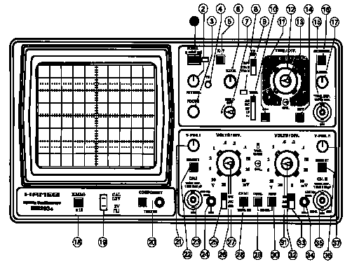 osciloscopio anal&oacute;gico Hameg